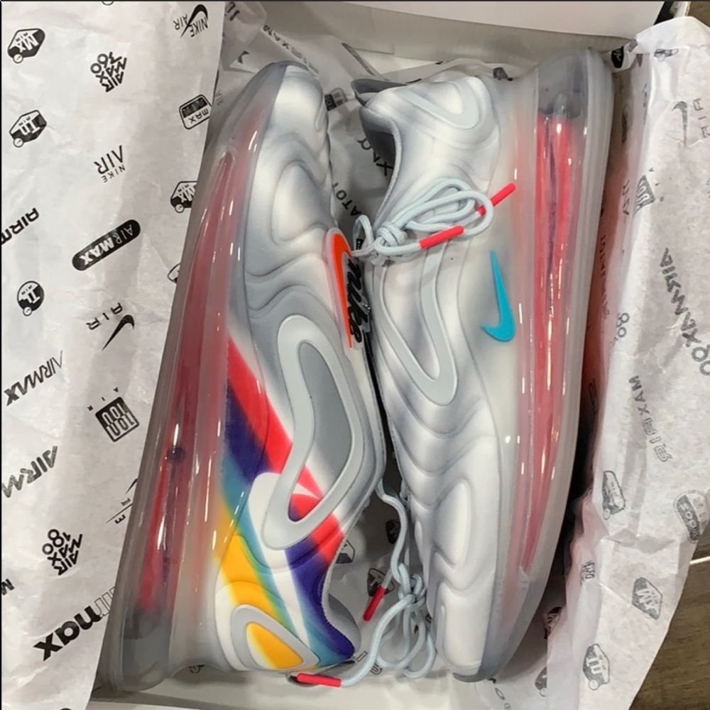NIKE AIR MAX 720 Wolf Grey/Teal Nebula - Picture 5 of 16